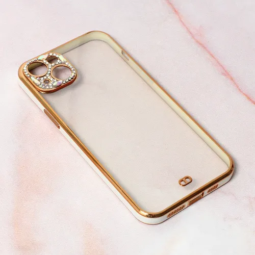 Futrola - maska Cirkon Camera za iPhone 14 Plus 6.7 bela.