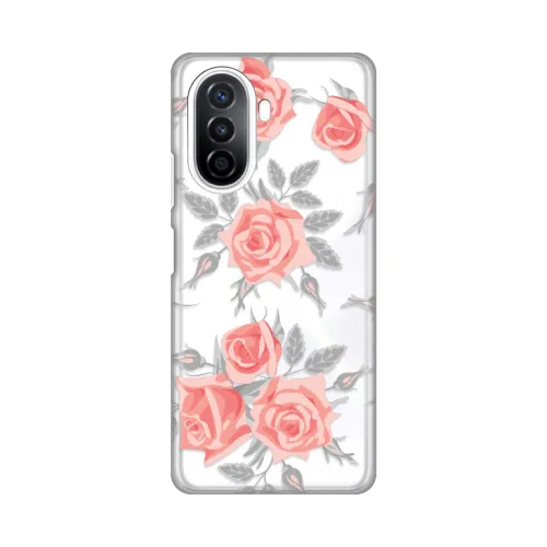 Silikonska futrola - maska print Skin za Huawei Nova Y70/Nova Y70 Plus Elegant Roses.