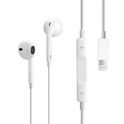 Slusalice sa adapterom za punjenje JH 201 za iPhone lightning bele.