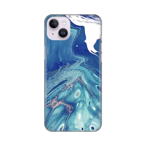 Silikonska futrola - maska print za iPhone 14 Plus 6.7 Blue Marble.