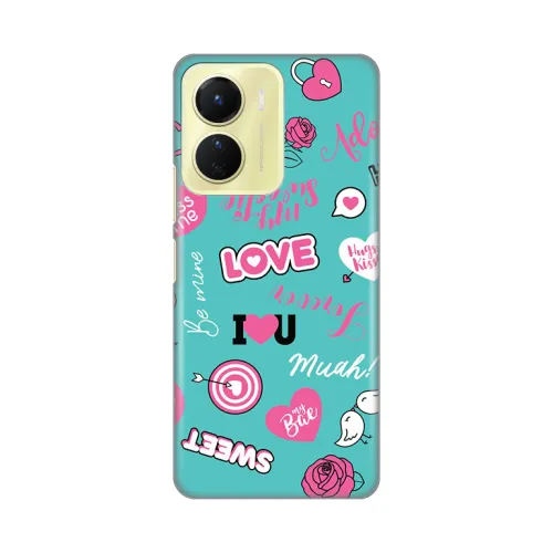 Silikonska futrola - maska print za Vivo Y16 Love.