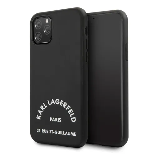 Futrola - maska Karl Lagerfeld PU Leather ST Guillame za iPhone 11 Pro Max 6.5 crna (KLHCN65NYBK).