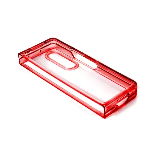 Futrola - maska Clear TPU za Samsung F936B Samsung F936 Galaxy Z Fold 4 crvena.