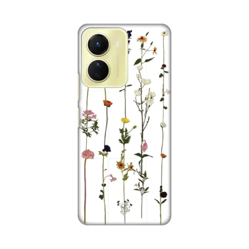 Silikonska futrola - maska print Skin za Vivo Y16 Flower.