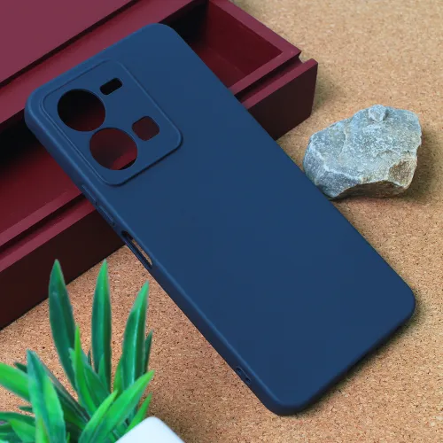 Futrola - maska Teracell Giulietta za Vivo Y22s/Y35 mat tamno plava.