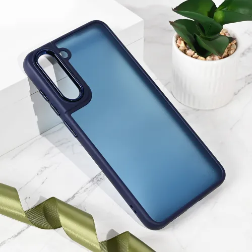 Futrola - maska Shining Camera za Samsung G990 Galaxy S21 FE plava.