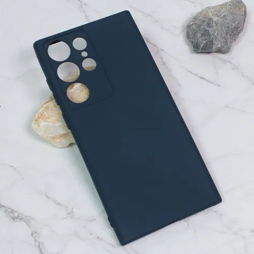 Futrola - maska Nano Silikon za Samsung Galaxy S23 Ultra tamno plava.