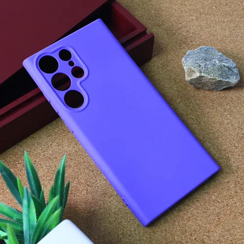 Futrola - maska Teracell Giulietta za Samsung Galaxy S23 Ultra mat ljubicasta.