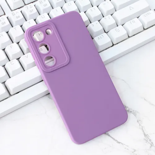 Futrola - maska Silikon Pro Camera za Samsung S911 Galaxy S23 5G ljubicasta.
