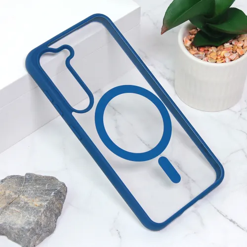 Futrola - maska Magsafe za Samsung S911B Galaxy S23 tamno plava.