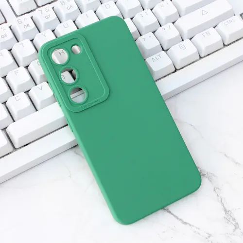 Futrola - maska Silikon Pro Camera za Samsung S911 Galaxy S23 5G tamno zelena.