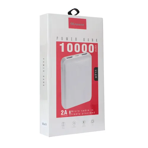 Power bank prenosiva baterija Oxpower HT11 10000mAh crna.