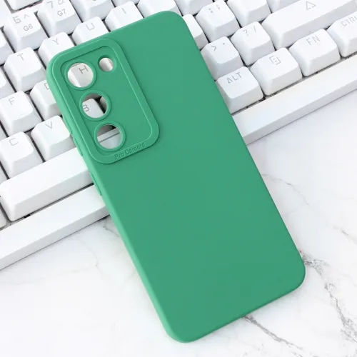 Futrola - maska Silikon Pro Camera za Samsung S916 Galaxy S23 Plus tamno zelena.
