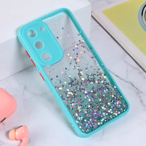 Futrola - maska Frame Glitter za Samsung S911B Galaxy S23 mint.