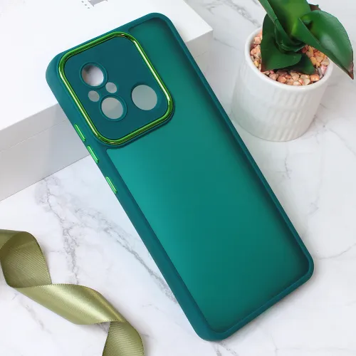 Futrola - maska Shining Camera za Xiaomi Redmi 12C tamno zelena.