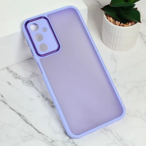 Futrola - maska Shining Camera za Samsung A245 Galaxy A24 4G ljubicasta.