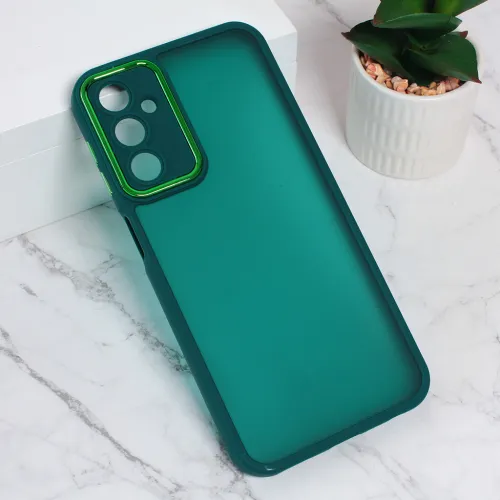 Futrola - maska Shining Camera za Samsung A245 Galaxy A24 4G tamno zelena.