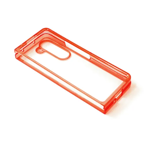 Futrola - maska Clear TPU za Samsung F946 Galaxy Z Fold 5 5G crvena.