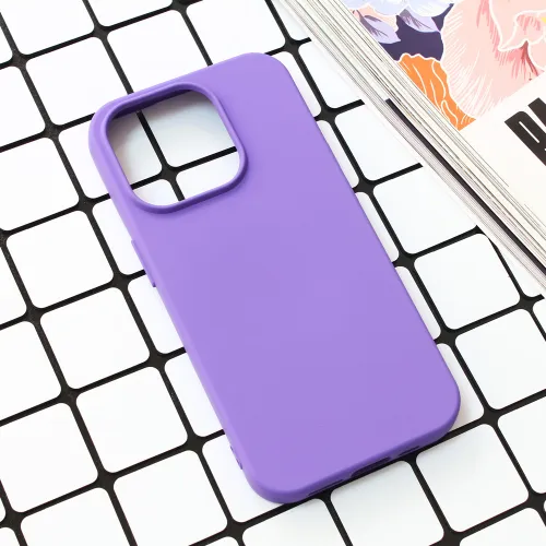 Futrola - maska Nano Silikon za iPhone 15 Pro 6.1 ljubicasta.