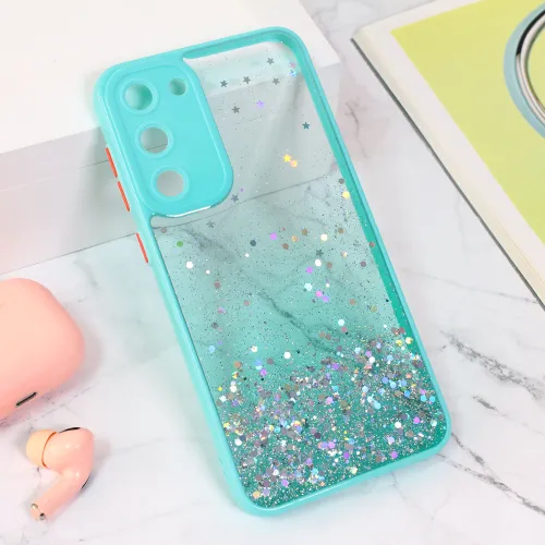Futrola - maska Frame Glitter za Samsung S916B Galaxy S23 Plus mint.