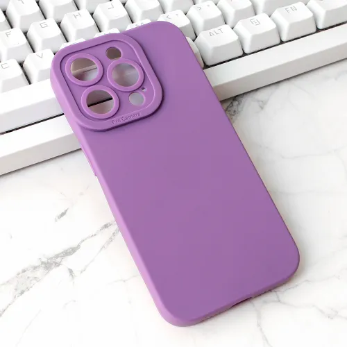 Futrola - maska Silikon Pro Camera za iPhone 15 Pro 6.1 ljubicasta.