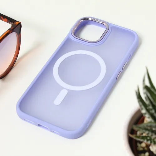 Futrola - maska Magsafe colorful za iPhone 15 6.1 lila.