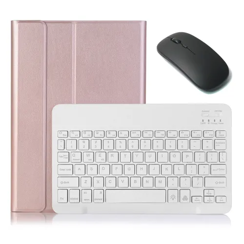 Futrola - maska sa tastaturom i misem za iPad 10.2 2019/2020/2021 roze.