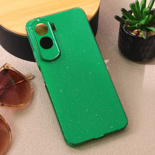 Futrola - maska Sparkle Dust za Huawei Honor 90 Lite zelena.