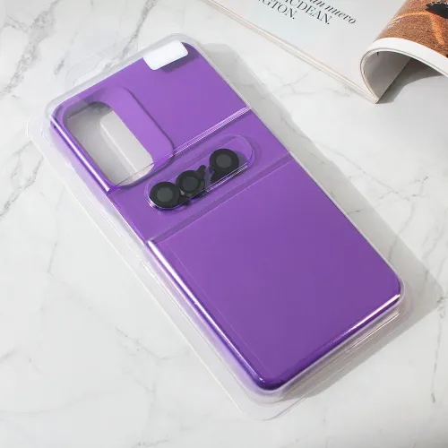 Futrola - maska Colorful and Camera glass za Samsung Galaxy A34 5G 5G tamno ljubicasta.