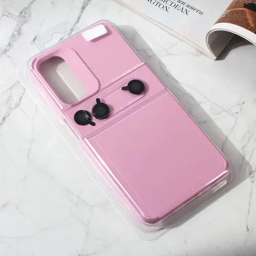 Futrola - maska Colorful and Camera glass za Samsung A245 Galaxy A24 4G roze.