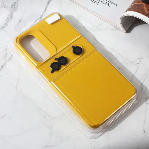 Futrola - maska Colorful and Camera glass za Samsung Galaxy A34 5G 5G zuta.