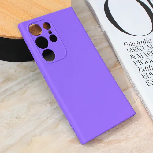 Futrola - maska Teracell Giulietta za Samsung S928B Galaxy S24 Ultra mat ljubicasta.