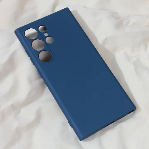 Futrola - maska Teracell Soft Velvet za Samsung S928B Galaxy S24 Ultra tamno plava.