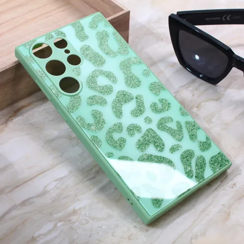 Futrola - maska Shiny glass za Samsung Galaxy S23 Ultra svetlo zelena.