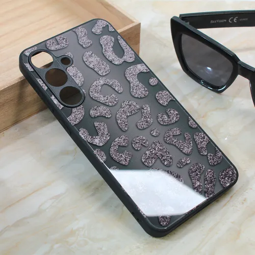 Futrola - maska Shiny glass za Samsung S926B Galaxy S24 Plus crna.