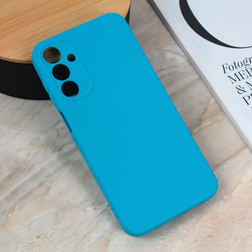 Futrola - maska Teracell Giulietta za Samsung A156 Galaxy A15 5G mat svetlo plava.