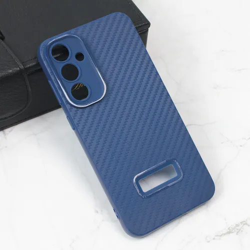 Futrola - maska Carbon Stripe za Samsung S711 Galaxy S23 FE plava.