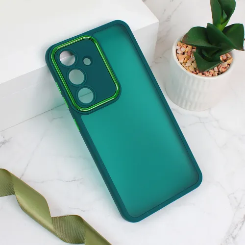 Futrola - maska Shining Camera za Samsung S921B Galaxy S24 tamno zelena.