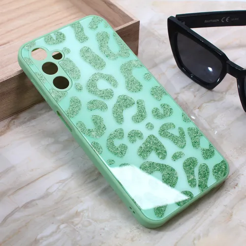 Futrola - maska Shiny glass za Samsung A245 Galaxy A24 4G svetlo zelena.