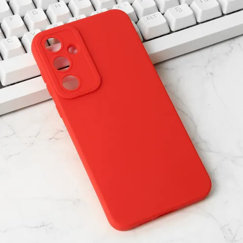 Futrola - maska Silikon Pro Camera za Samsung A556 Galaxy A55 5G crvena.
