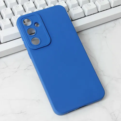 Futrola - maska Silikon Pro Camera za Samsung A556 Galaxy A55 5G tamno plava.