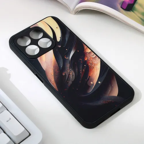 Futrola - maska Abstract za Huawei Honor X8b crna.