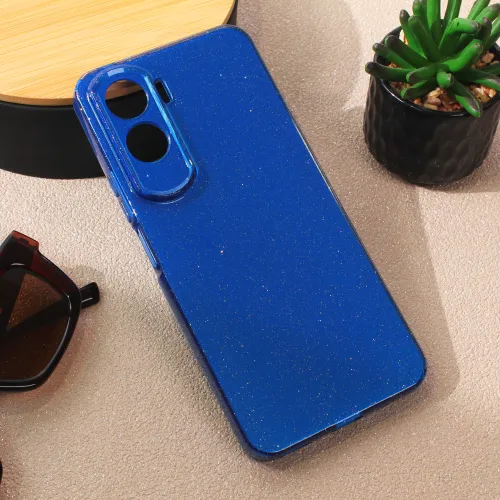 Futrola - maska Sparkle Dust za Huawei Honor 90 Lite tamno plava.