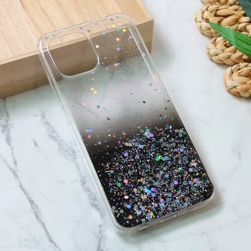 Silikonska futrola - maska Glitter za Xiaomi Redmi A1/Redmi A2 crna.