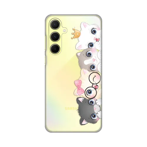 Silikonska futrola - maska print Skin za Samsung A556 Galaxy A55 5G Cats.