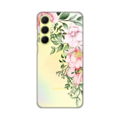 Silikonska futrola - maska print Skin za Samsung A556 Galaxy A55 5G Gentle Rose Pattern.