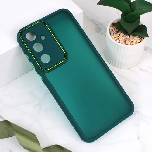 Futrola - maska Shining Camera za Samsung A356 Galaxy A35 5G 5G tamno zelena.