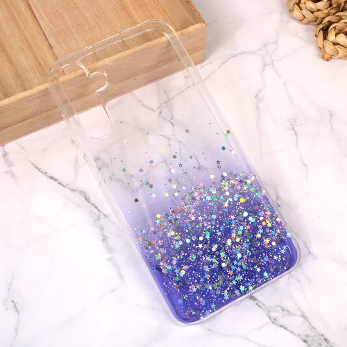 Silikonska futrola - maska Glitter za Samsung A156 Galaxy A15 5G ljubicasta.