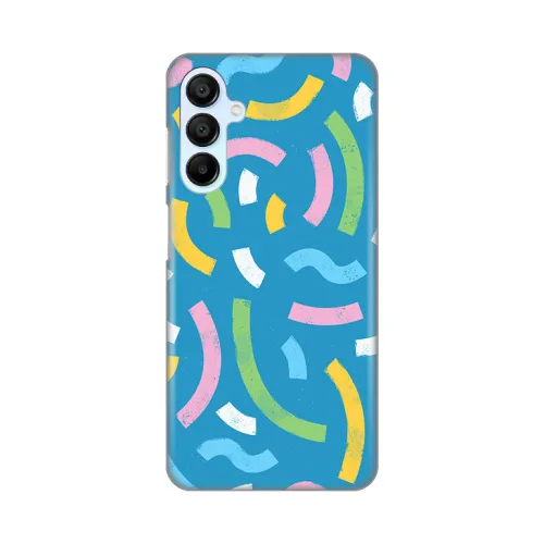 Silikonska futrola - maska print za Samsung A156 Galaxy A15 5G Happy Lines blue.