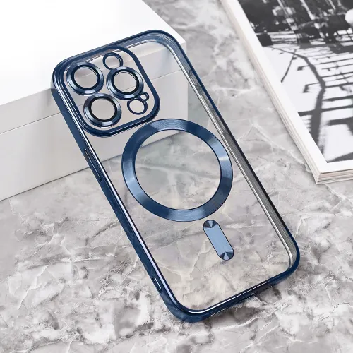 Futrola - maska Magsafe Lux za iPhone 15 Pro 6.1 plava.